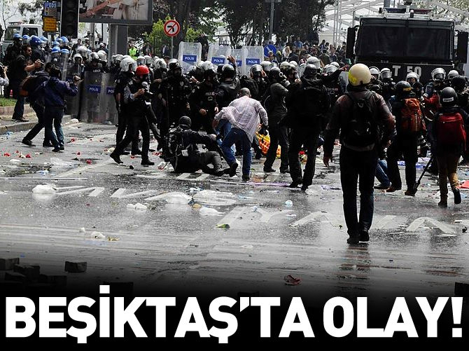 Beşiktaş'tan Taksim’e yürümek isteyen gruba müdahale