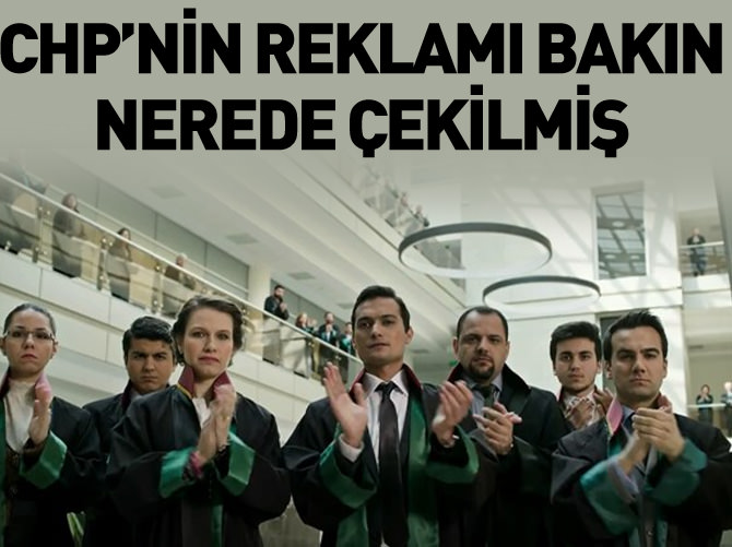 CHP'nin 'alkışlıyoruz' reklamı Paralel üniversitede çekilmiş