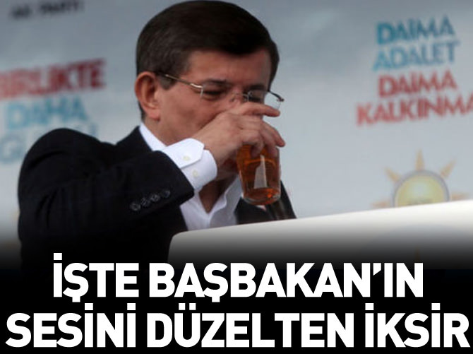 İşte Davutoğlu'nun sesini düzelten iksir