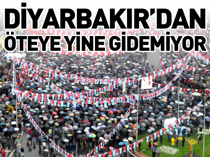Diyarbakır’dan öteye yine gidemiyor