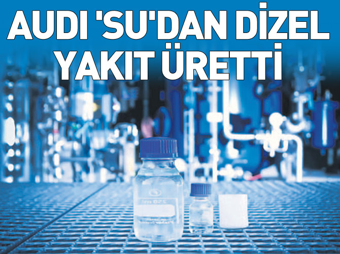 Su ve karbondioksitten dizel yakıt üretti