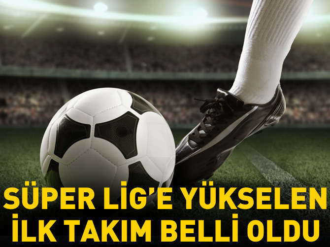 Süper Lig'e yükselen ilk takım belli oldu