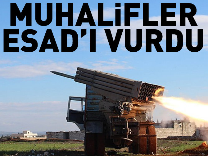 Muhalifler Esad'ın karargahlarını vurdu
