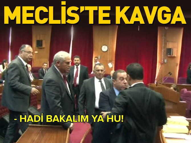 KKTC Meclisi'nde kavga çıktı