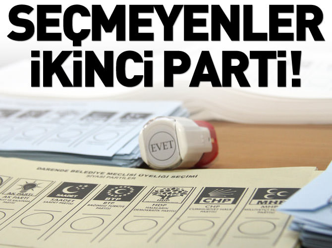 En büyük muhalefet 'seçemeyenler'