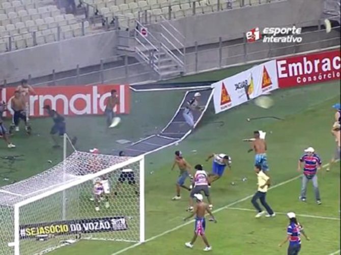 Brezilya'da futbol şiddeti