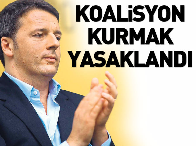 İtalya'da koalisyon kurmak yasaklandı