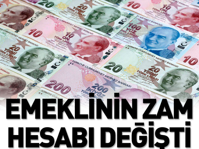 Emeklinin zam hesabı değişti