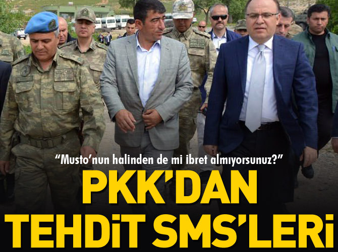 PKK'dan tehdit SMS'leri!