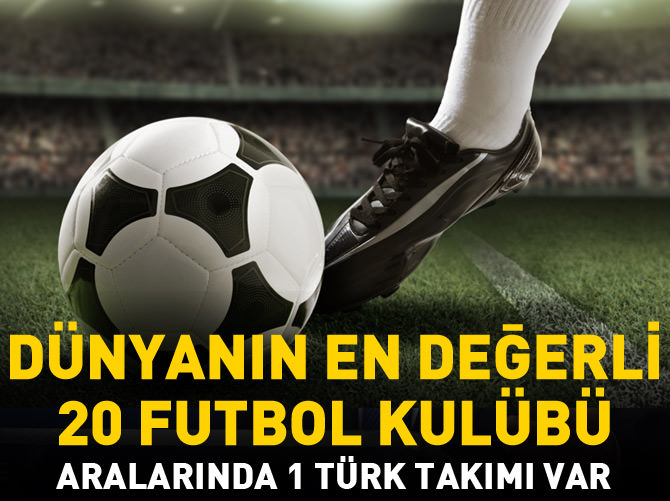 Dünyanın en değerli 20 futbol kulübü