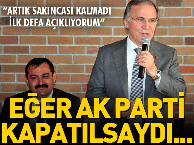 Mehmet Ali Şahin: Eğer AK Parti kapatılsaydı...