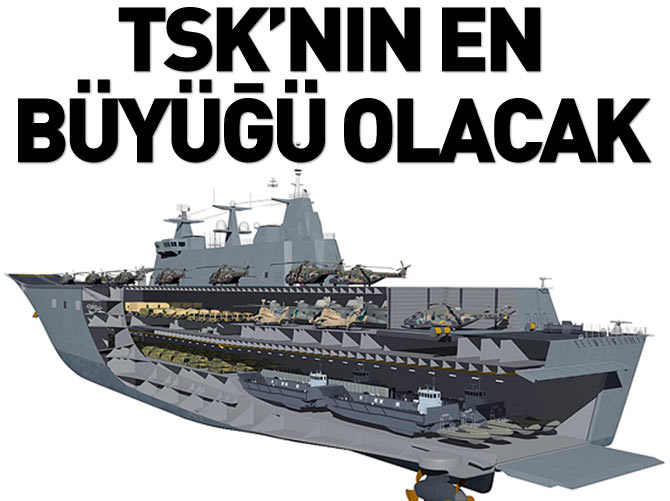 Havuzlu çıkarma gemisi için imzalar atılıyor
