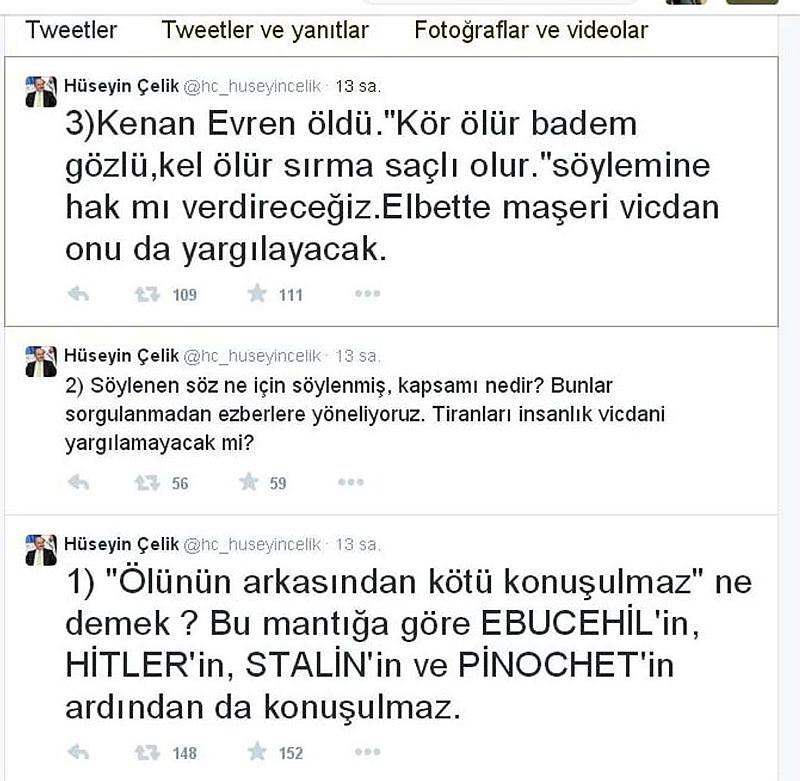 AK Partili Çelik'ten Bakan'a 'Evren' itirazı - 1