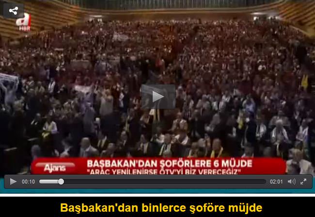 Davutoğlu’ndan şoför esnafına ÖTV müjdesi