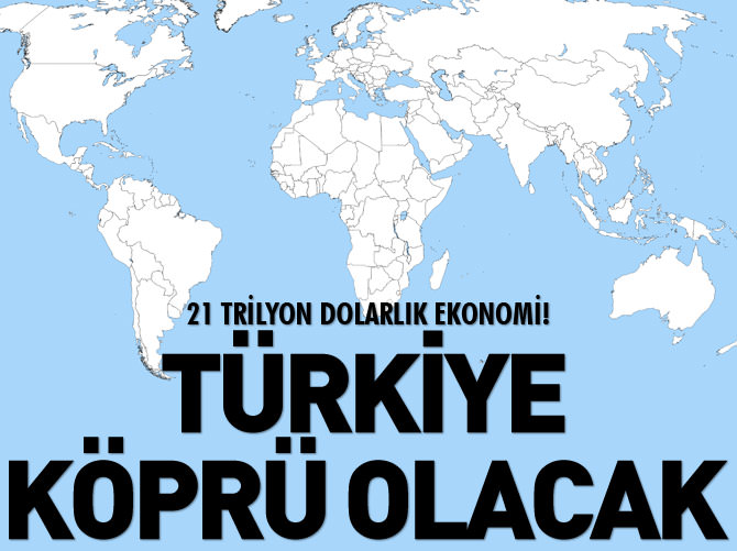 21 trilyon dolarlık ekonomide Türkiye köprü olacak