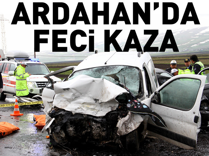 Ardahan-Kars karayolunda trafik kazası