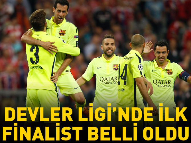Şampiyonlar Ligi'nde ilk finalist Barcelona
