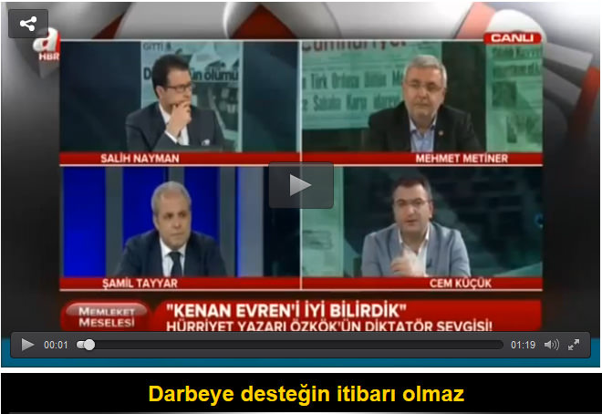 Cem Küçük: Darbeye desteğin itibarı olmaz - 1