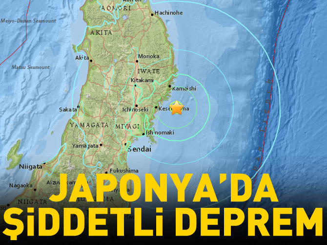 Japonya'da 6,8 büyüklüğünde deprem!