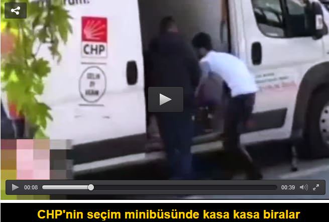 CHP'nin seçim minibüsünde kasa kasa biralar