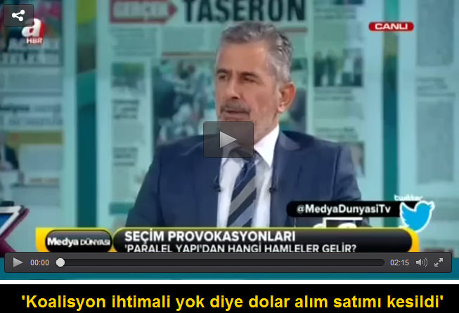 ’Koalisyon ihtimali yok diye dolar alım satımı kesildi’