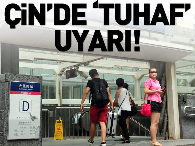 Çin'de metroda tuhaf elbise giyilmemesi uyarısı
