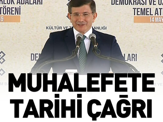 Davutoğlu: Her 27 Mayıs'ta TBMM Yassıada'da toplansın