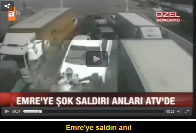 Emre Belözoğlu'na saldırıda şok görüntüler