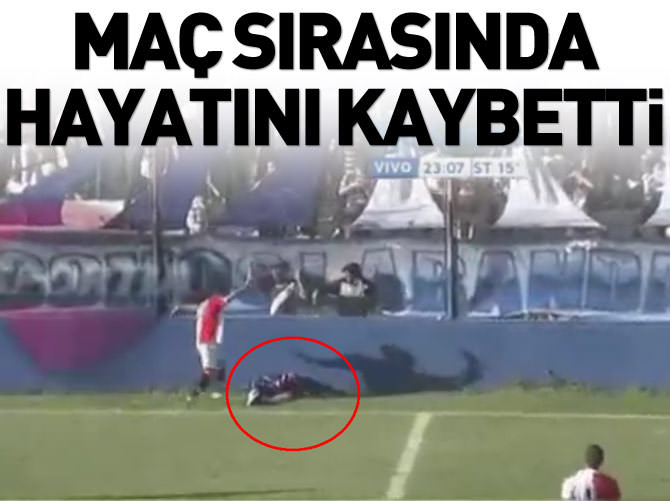 Futbol maçında inanılmaz ölüm