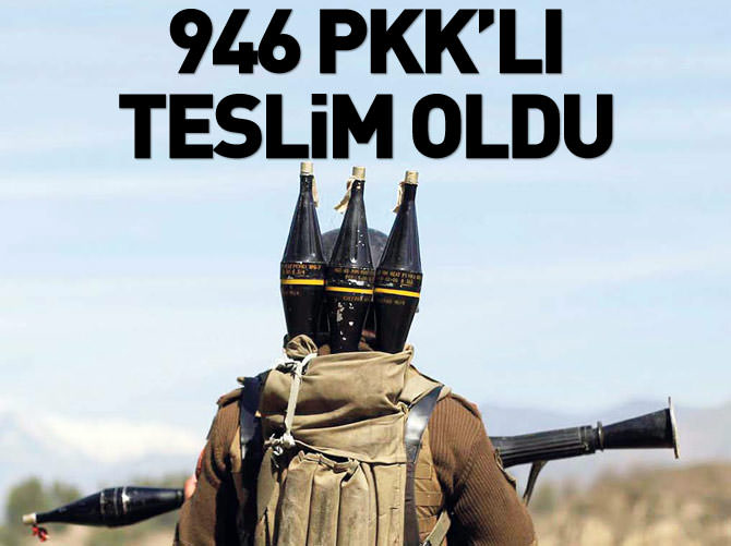 Bakan Yılmaz: 946 PKK'lı terörist teslim oldu