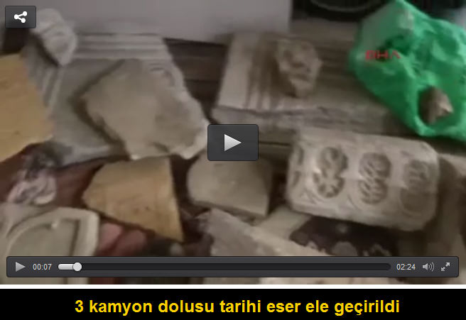 Depoda 3 kamyonet dolusu tarihi eser ele geçirildi