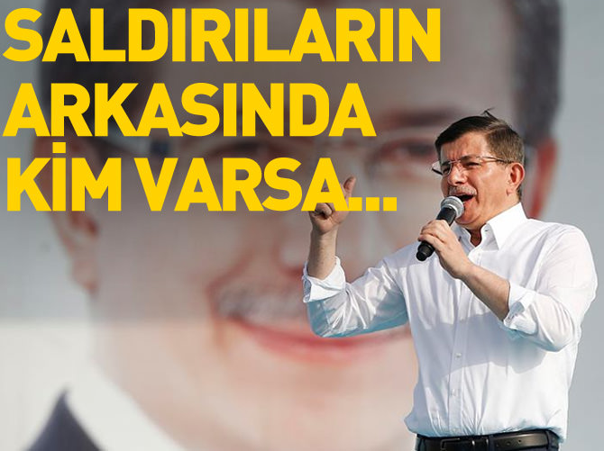 Davutoğlu'ndan HDP binalarına saldırıya kınama