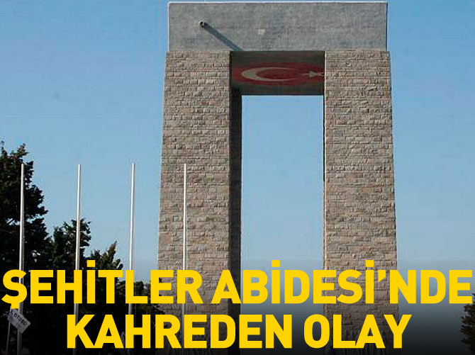 Şehitler Abidesi'nde kahreden olay
