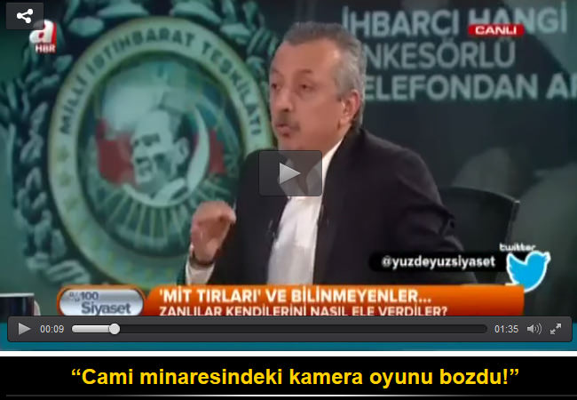 Cami minaresindeki kamera oyunu bozdu!