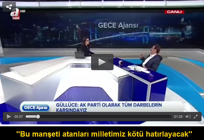 ’’Bu manşeti atanları milletimiz kötü hatırlayacak’’