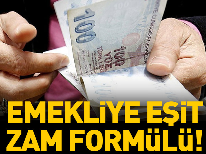 Emekliye eşit zam formülü