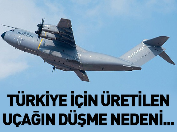 Türkiye için üretilen uçağın düşme nedeni belli oldu