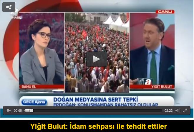 Yiğit Bulut: İdam sehpası ile tehdit ettiler