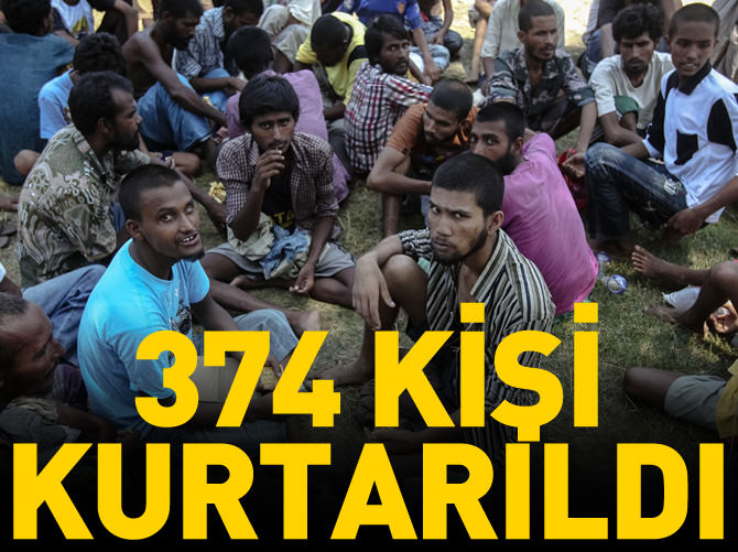 Endonezya açıklarında 374 göçmen kurtarıldı