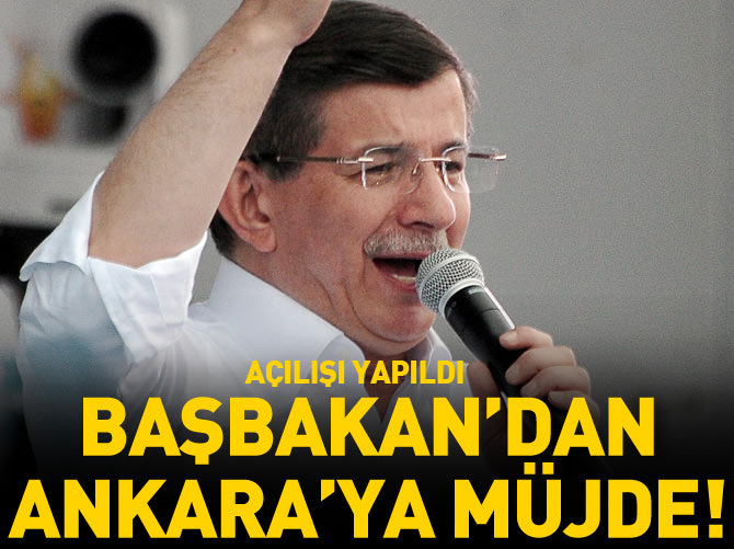 Davutoğlu'ndan Ankara'ya büyük müjde!