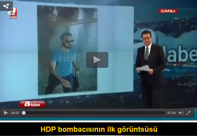 HDP bombacısının ilk görüntsüsü