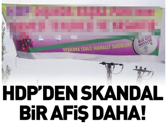 HDP'den tehdit dolu bir afiş daha!