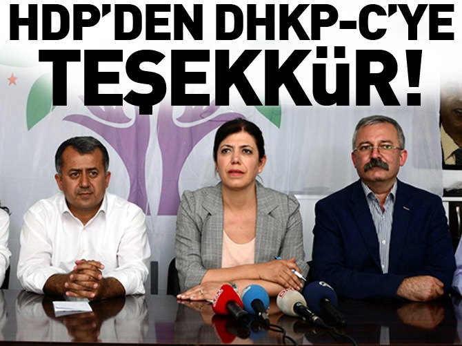 HDP’den DHKP-C’ye teşekkür