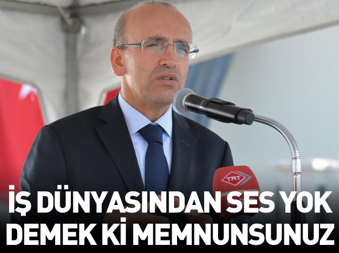 Bakan Şimşek: İş dünyasından ses çıkmıyor, demek ki memnunsunuz