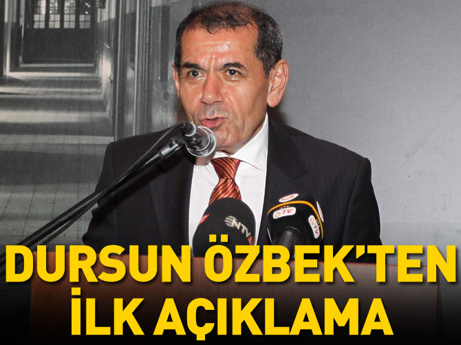 Galatasaray'ın yeni başkanı Dursun Özbek'ten ilk açıklama