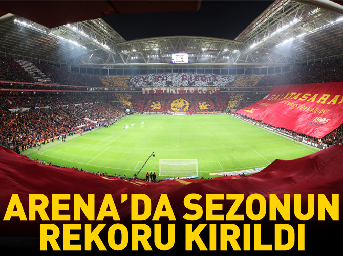 Arena'da seyirci rekoru