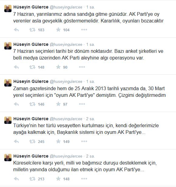 Hüseyin Gülerce: Oyum AK Parti’ye...