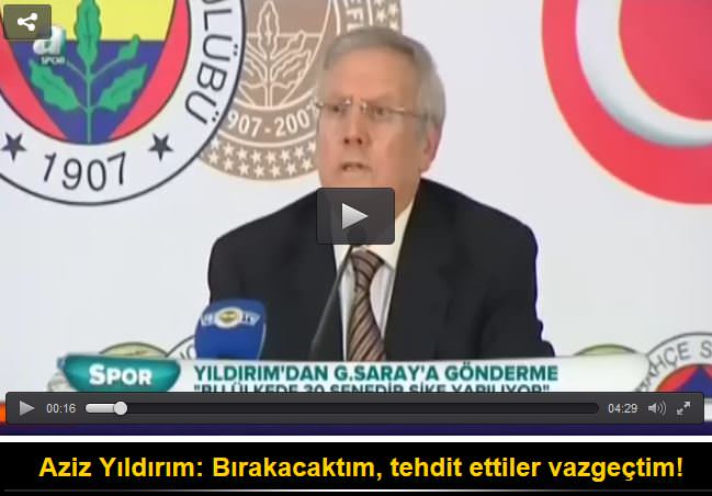 Aziz Yıldırım: Mahkeme neticelenene kadar adayım