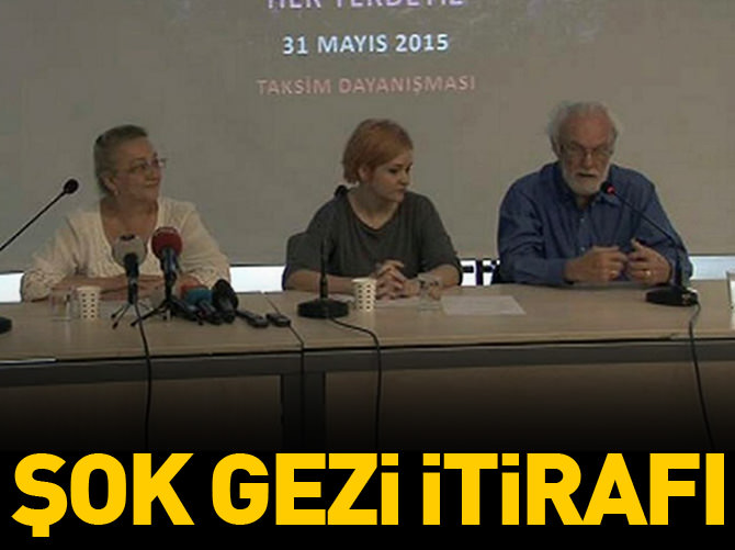 Gezi itirafı