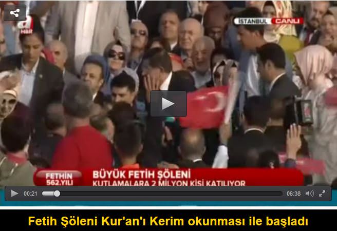 İstanbul’da büyük Fetih Şöleni